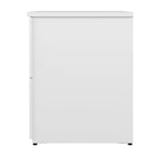 Classeur latéral à 2 tiroirs avec serrure – Érable charbon / Gris moyen / Érable argenté / Blanc pur, 28" L