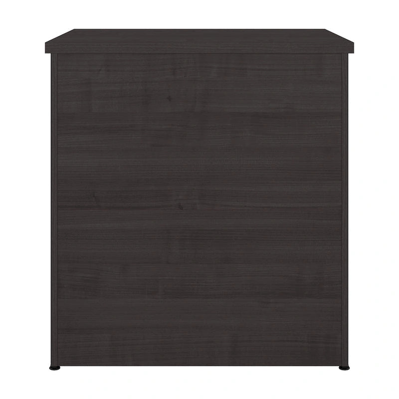 Classeur latéral à 2 tiroirs avec serrure – Érable charbon / Gris moyen / Érable argenté / Blanc pur, 28" L