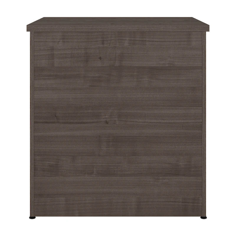 Classeur latéral à 2 tiroirs avec serrure – Érable charbon / Gris moyen / Érable argenté / Blanc pur, 28" L