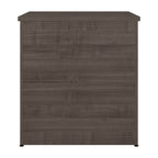 Classeur latéral à 2 tiroirs avec serrure – Érable charbon / Gris moyen / Érable argenté / Blanc pur, 28" L