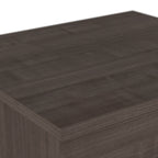 Classeur latéral à 2 tiroirs avec serrure – Érable charbon / Gris moyen / Érable argenté / Blanc pur, 28" L