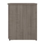 Classeur latéral à 2 tiroirs avec serrure – Érable charbon / Gris moyen / Érable argenté / Blanc pur, 28" L
