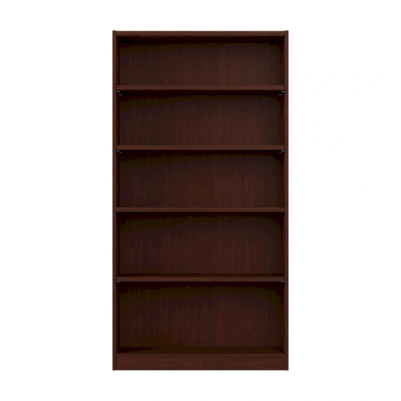 Bibliothèque haute à 5 étagères – Plusieurs finitions, hauteur de 183 cm, étagères réglables