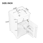 Meuble-lavabo autoportant de 20 po avec évier en céramique – Gris/Noir, MDF, 2 niveaux de rangement