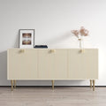 Buffet moderne mat – Magnolia / Noir, Style contemporain