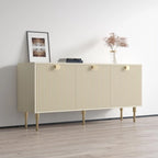 Buffet moderne mat – Magnolia / Noir, Style contemporain