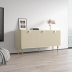 Buffet moderne mat – Magnolia / Noir, Style contemporain