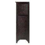 Cave à vin 20 bouteilles avec porte-verres – Expresso, bois massif et composite, modulaire