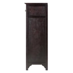 Cave à vin 20 bouteilles avec porte-verres – Expresso, bois massif et composite, modulaire