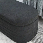Banc ottoman de rangement capitonné – Noir / Ivoire / Vert / Gris / Rose / Orange, 1 place