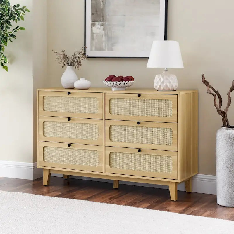 Commode de chambre à coucher à tiroirs, commode antique en bois, meuble TV pour chambre à coucher, salon, couloir, commode de rangement, armoire à six tiroirs