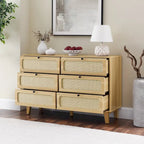 Commode de chambre à coucher à tiroirs, commode antique en bois, meuble TV pour chambre à coucher, salon, couloir, commode de rangement, armoire à six tiroirs