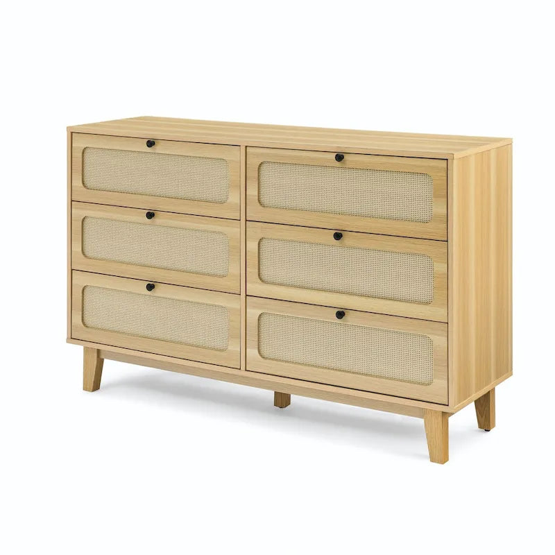 Commode de chambre à coucher à tiroirs, commode antique en bois, meuble TV pour chambre à coucher, salon, couloir, commode de rangement, armoire à six tiroirs