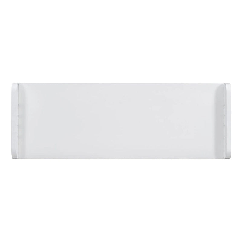 Banc de rangement avec 2 tiroirs, compartiment caché et coussin amovible – Blanc / Bleu Marine / Espresso / Bois Naturel, MDF et Acacia, 1 place