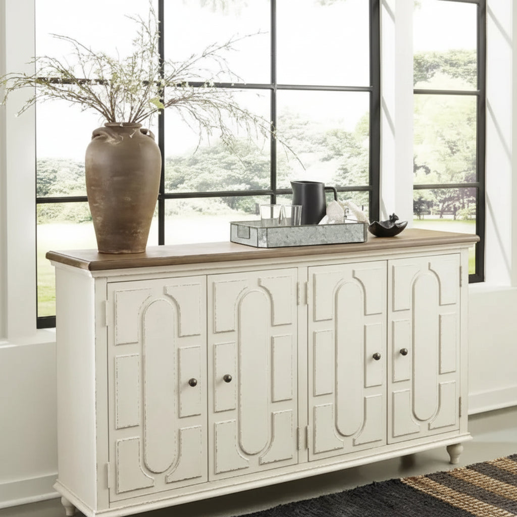 Roranville Accent Cabinet - Casual - Antique White