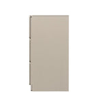 Commode 6 tiroirs à bords arrondis – Marron / Gris / Gris foncé, surface anti-rayures