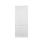 Bibliothèque avec portes Shaker inférieures et panneaux à rainures et languettes – Blanc, finition bois, quincaillerie noire, entièrement assemblée
