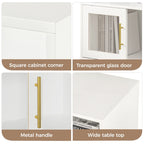 Meuble de rangement 24 cubes avec porte coulissante – Beige, finition bois, bibliothèque ouverte