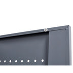 Armoire de rangement haute en acier avec porte verrouillable et tringle – Gris / Gris+Blanc, Anti-rouille, Ventilée