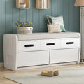Banc de rangement rustique avec 2 tiroirs