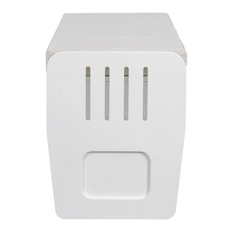 Banc de rangement rustique avec 2 tiroirs