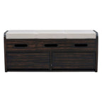 Banc de rangement rustique avec 2 tiroirs